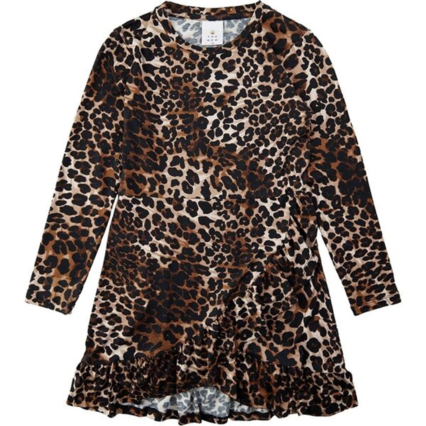 The New Paleo Sweat Dress Brown Leo