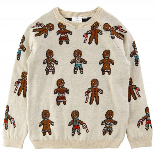 The New White Swan Ginger Aop Holiday Jacquard Knit