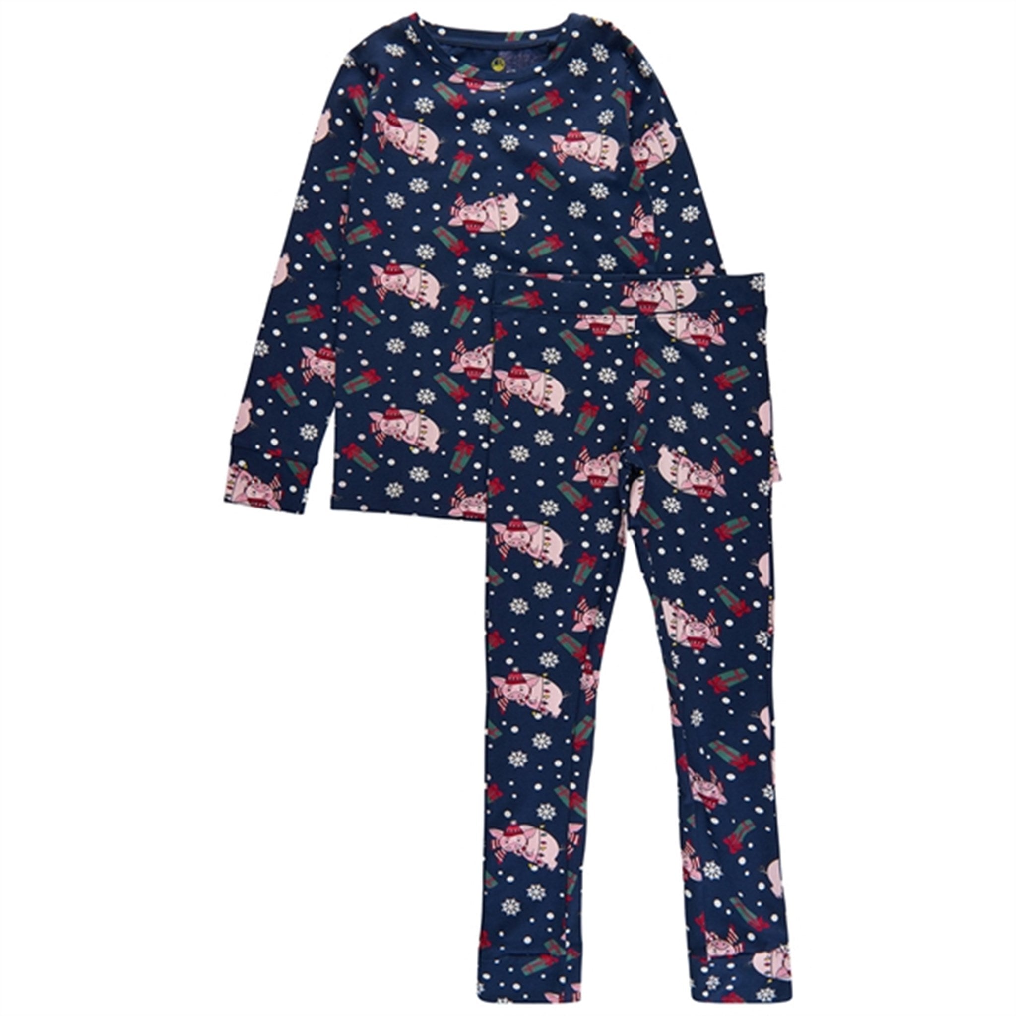 给你的孩子带来这款美妙的海军蓝色节日睡衣！这款睡衣是为节日季节增添额外舒适感和时尚感的必备品