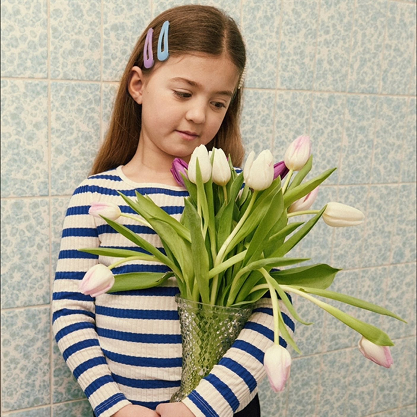 THE NEW White Swan/Limoges Striped Shirt