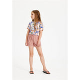 THE NEW Peach Beige Flower AOP Gwyneth T-shirt