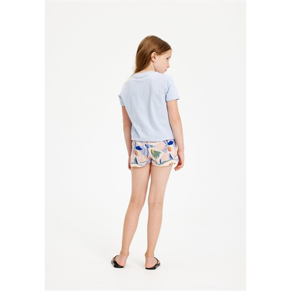 THE NEW Peach Beige Flower AOP Gwyneth Shorts