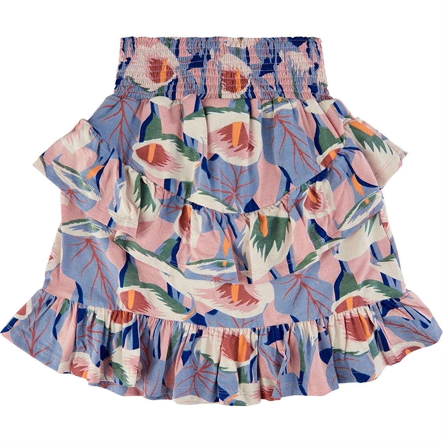 THE NEW Peach Beige Flower AOP Gwyneth Skirt