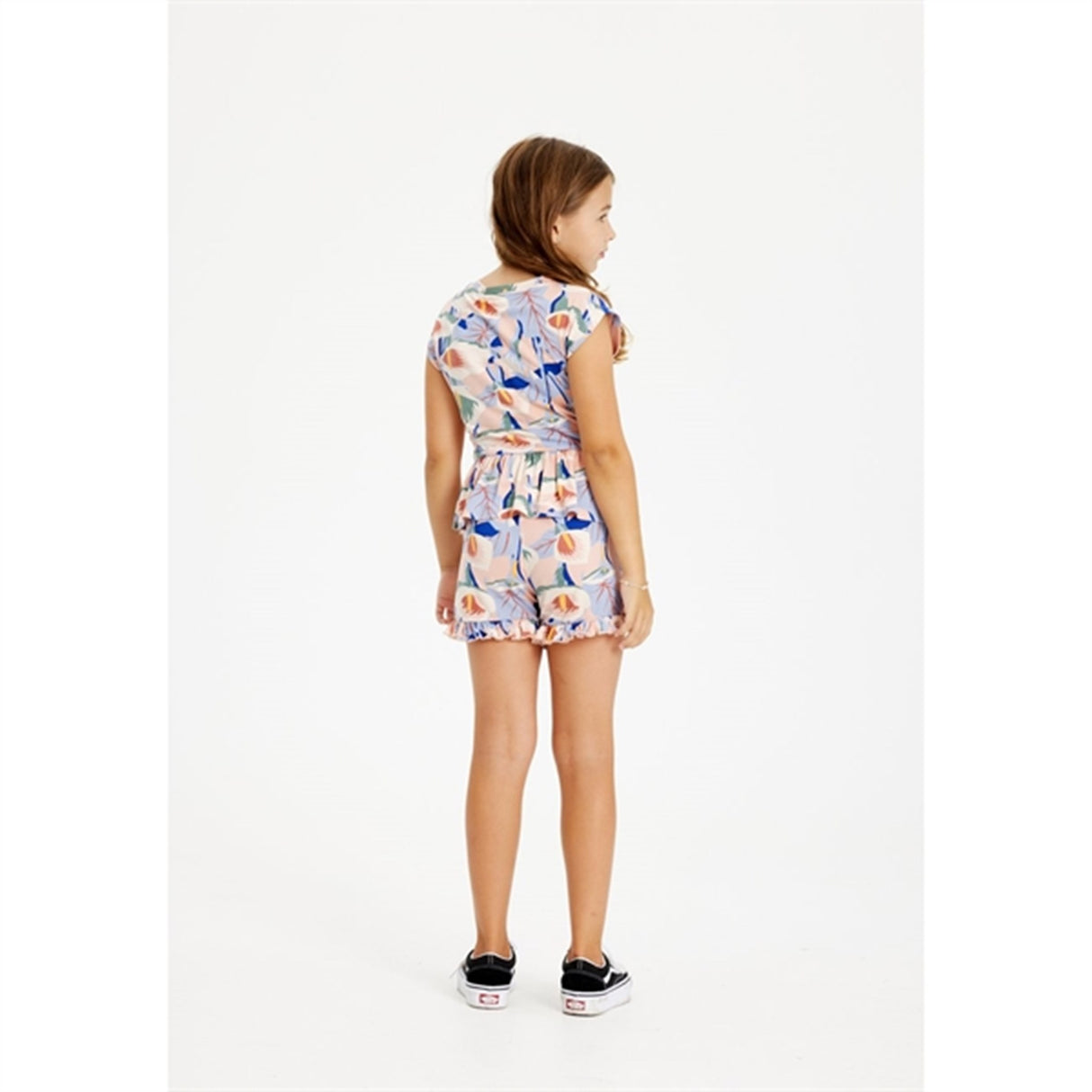 THE NEW Peach Beige Flower AOP Gwyneth Jumpsuit