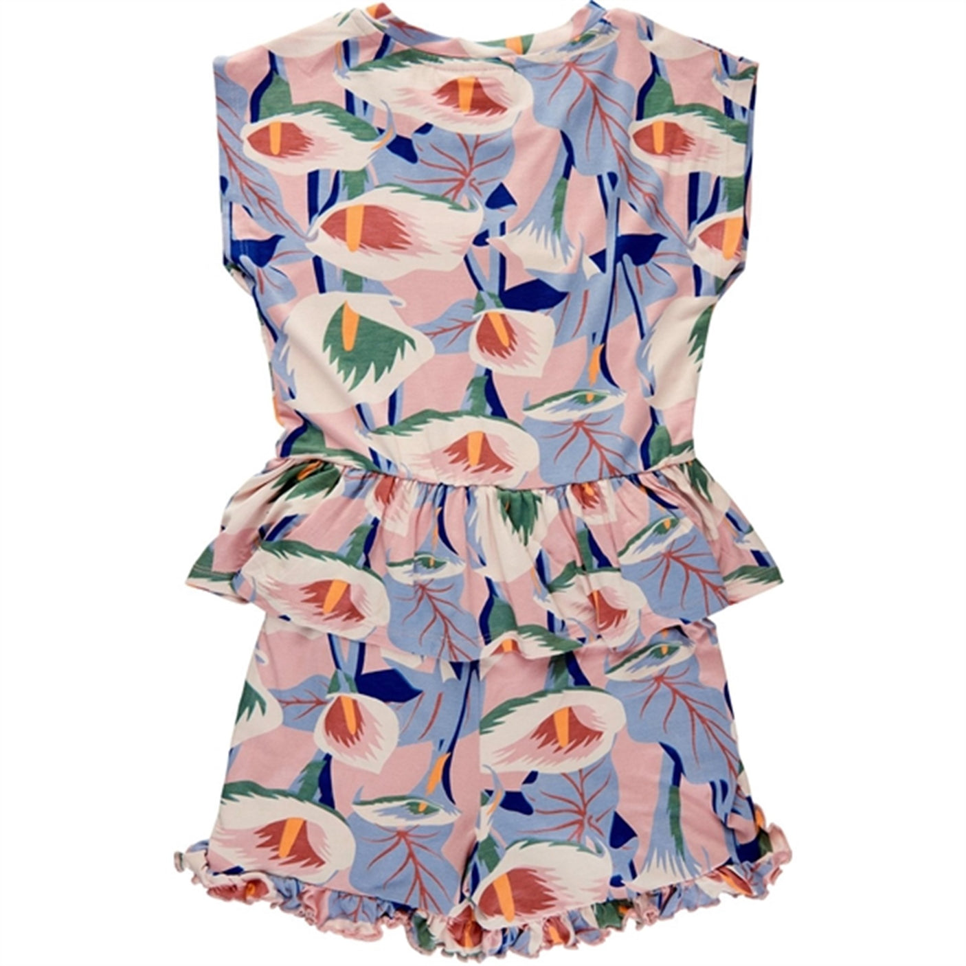 THE NEW Peach Beige Flower AOP Gwyneth Jumpsuit