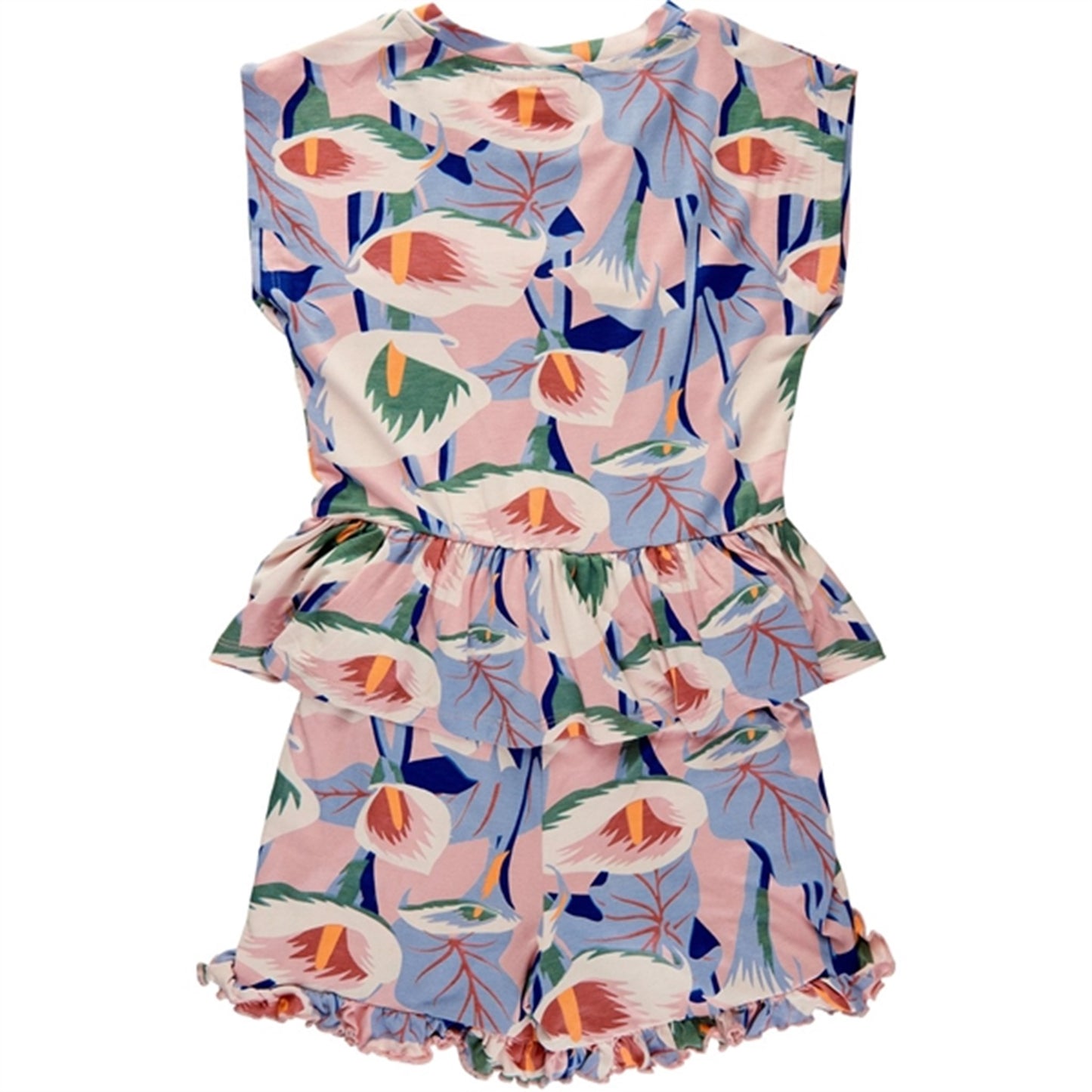 THE NEW Peach Beige Flower AOP Gwyneth Jumpsuit