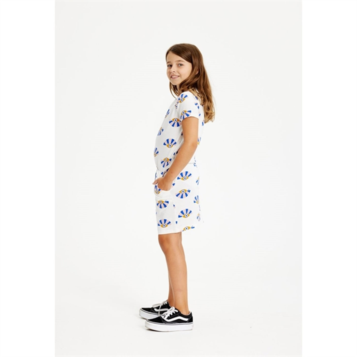 THE NEW White Swan Eye AOP Galiea Dress