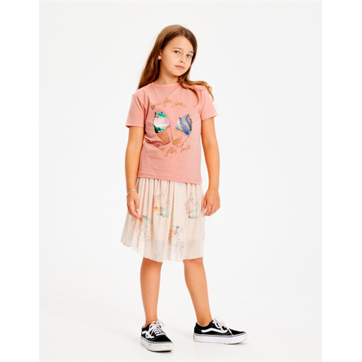 THE NEW White Swan Coral AOP Gigi Skirt