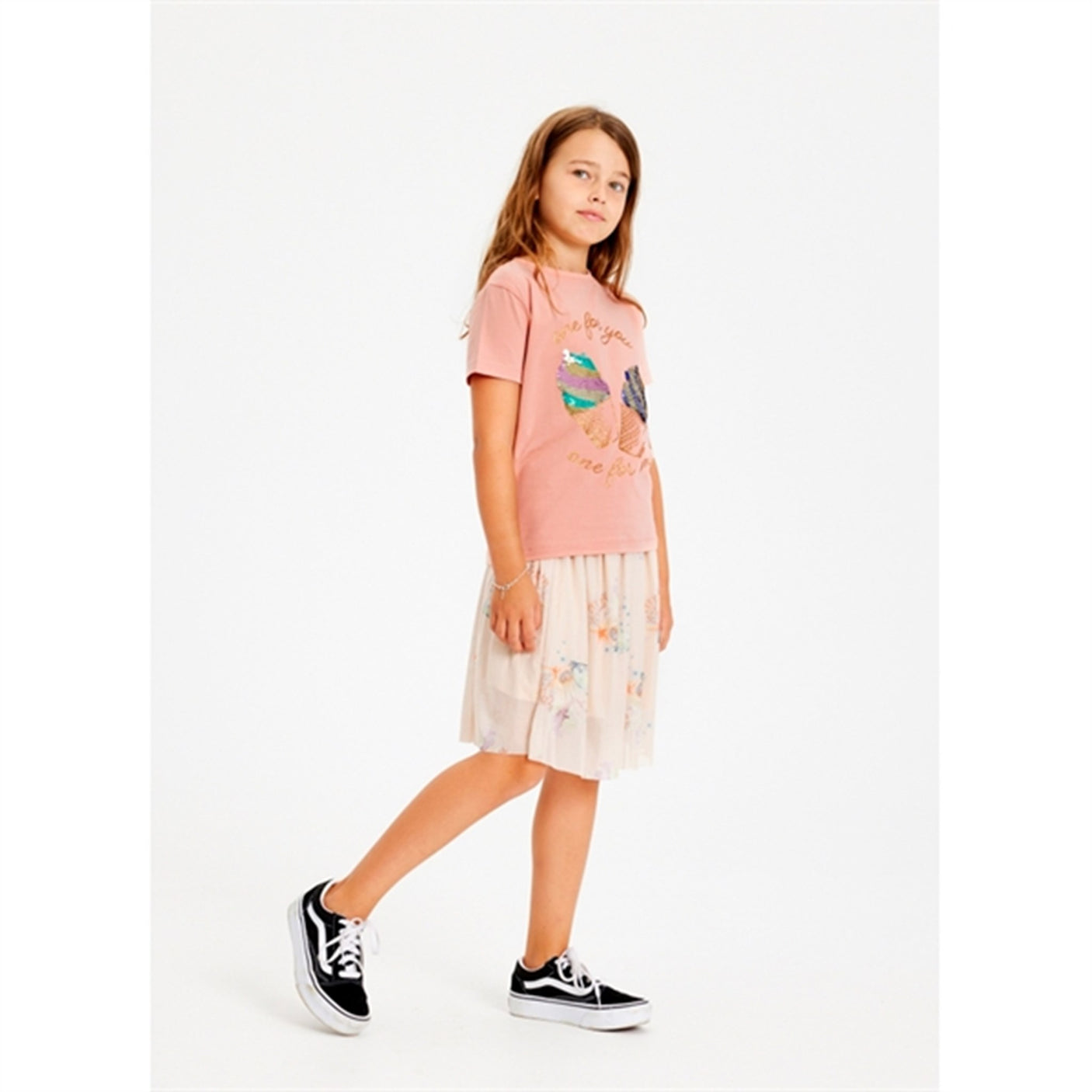 THE NEW White Swan Coral AOP Gigi Skirt