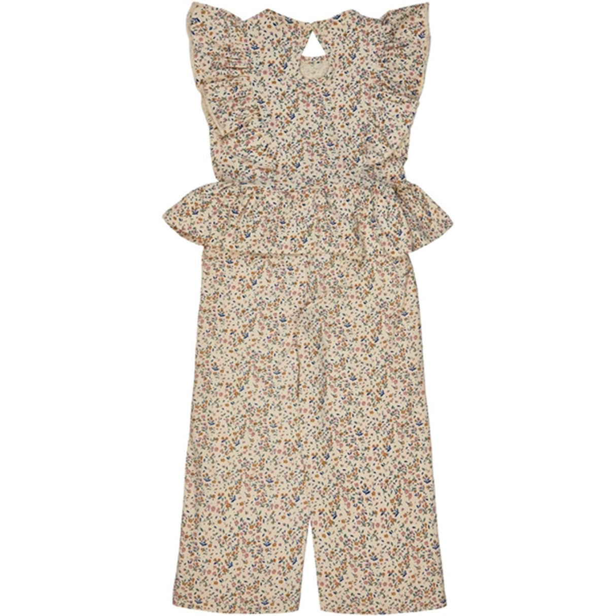 THE NEW White Swan Tiny Flower AOP Geneva Culotte Jumpsuit