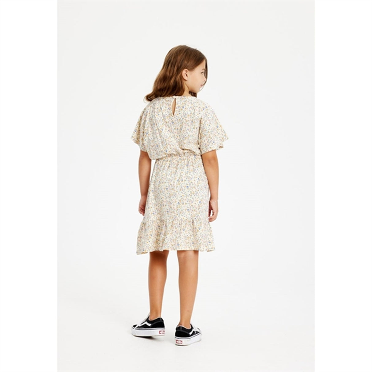 THE NEW White Swan Tiny Flower AOP Geneva Dress