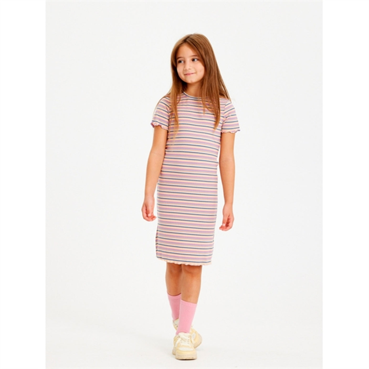 THE NEW Multi Stripe Gola Rib Dress
