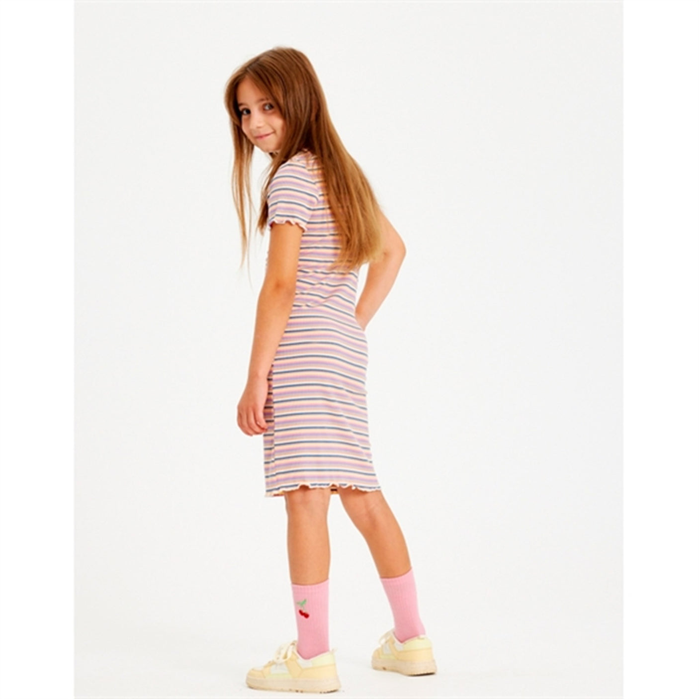 THE NEW Multi Stripe Gola Rib Dress