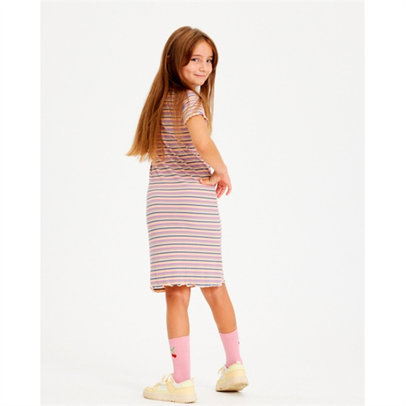 THE NEW Multi Stripe Gola Rib Dress