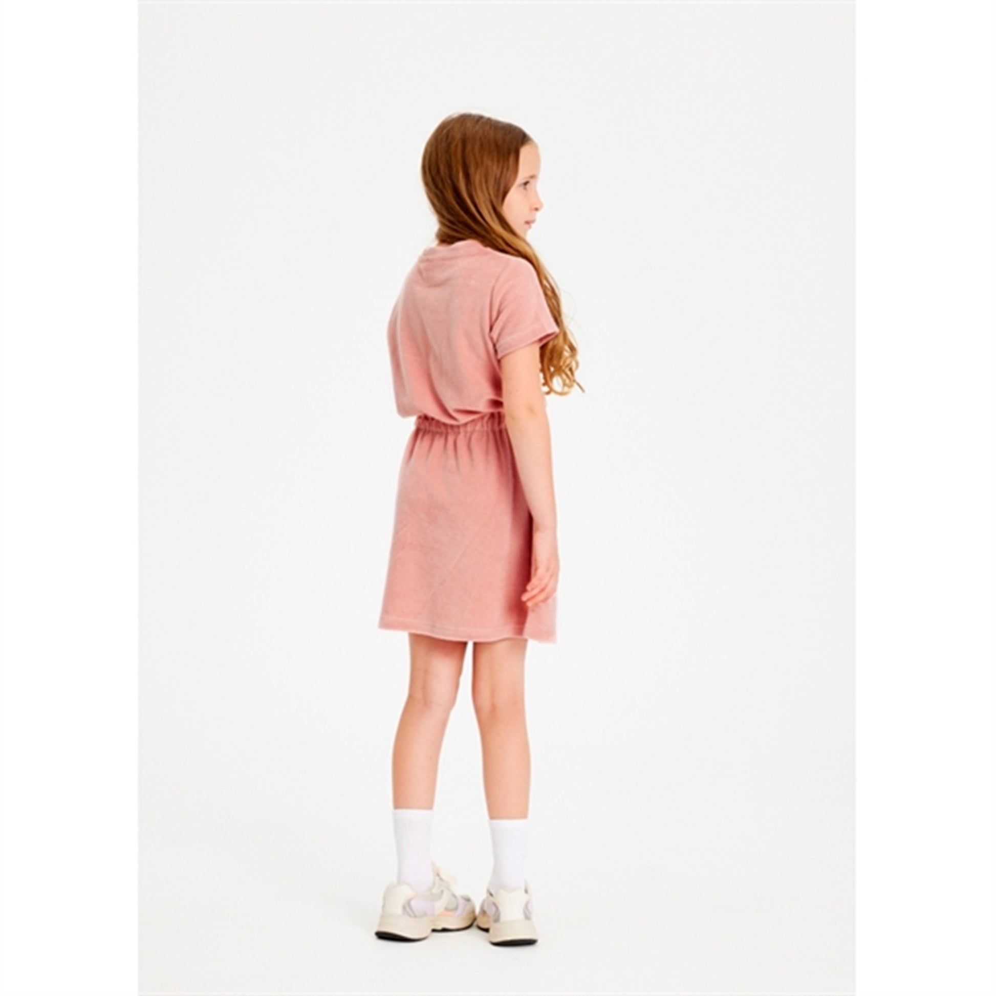 THE NEW Peach Beige Gladys Terry Dress