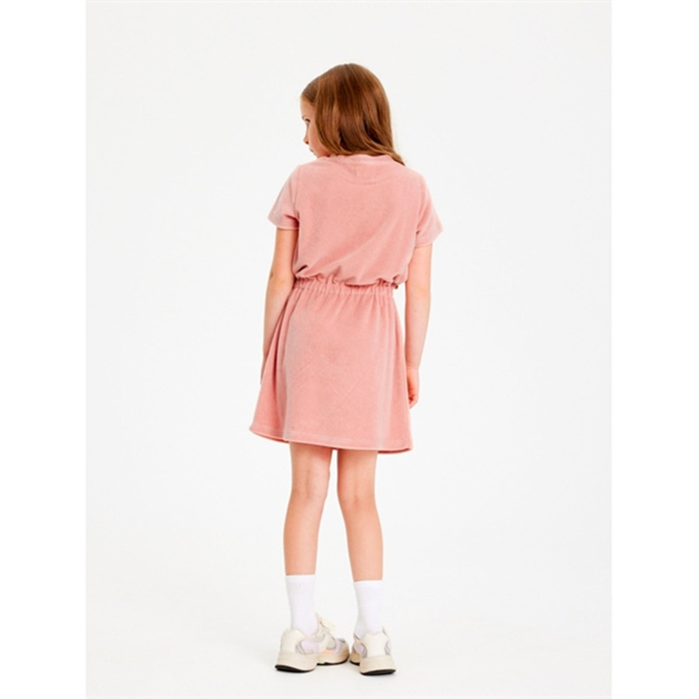 THE NEW Peach Beige Gladys Terry Dress