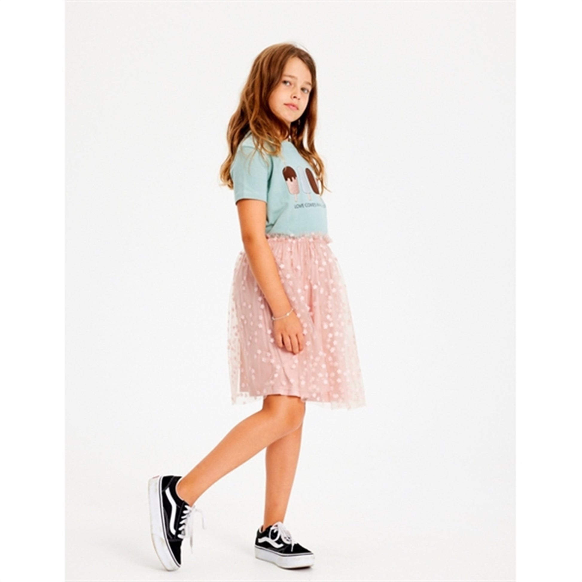 THE NEW Peach Beige Gracelyn Skirt