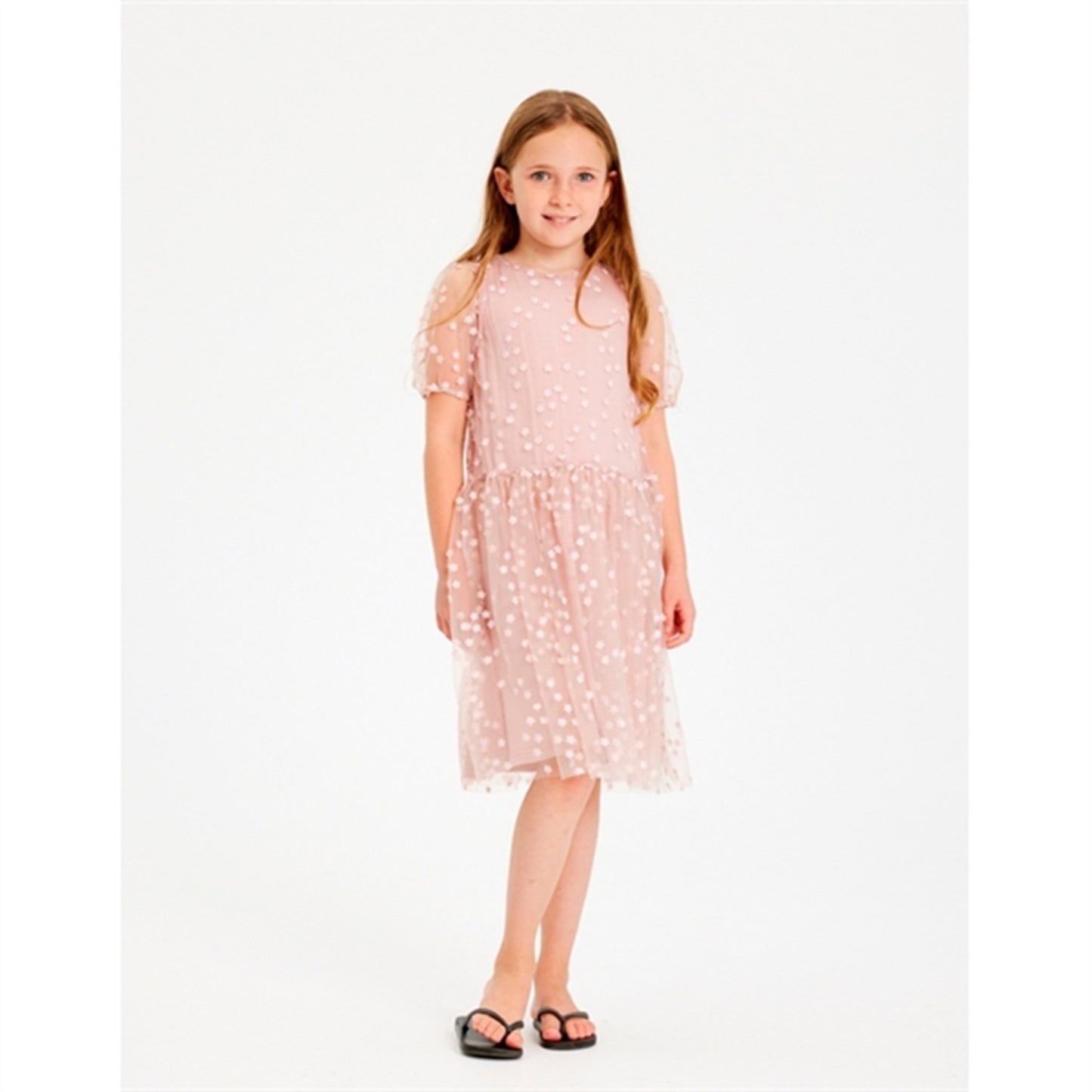 THE NEW Peach Beige Gracelyn Dress