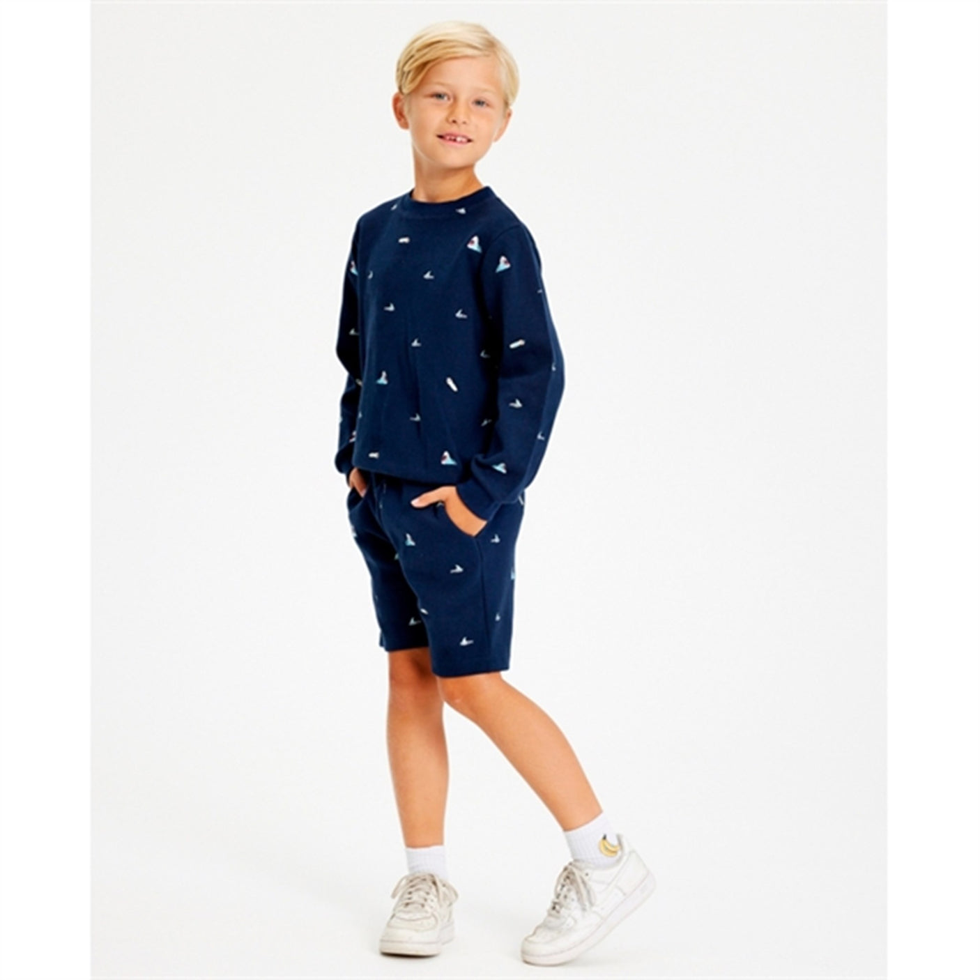 THE NEW Navy Blazer Giuseppe Sweat Shorts