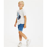 THE NEW Light Blue Wash Une Denim Shorts