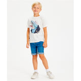 THE NEW Light Blue Wash Une Denim Shorts