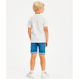 THE NEW Light Blue Wash Une Denim Shorts