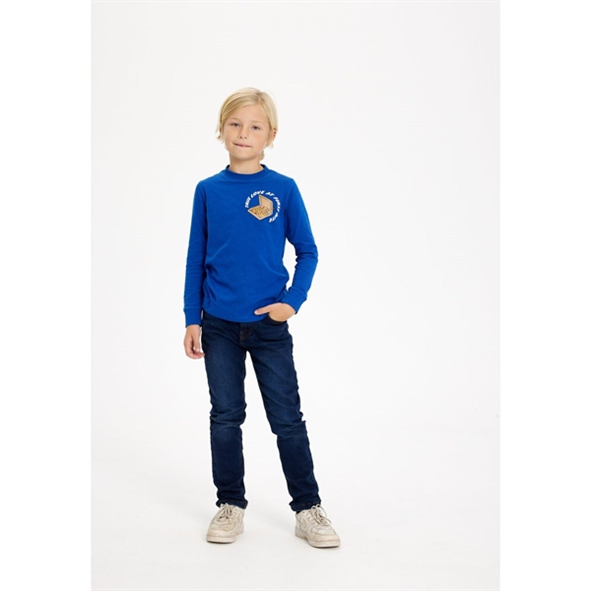 The New Monaco Blue Hanson Blouse