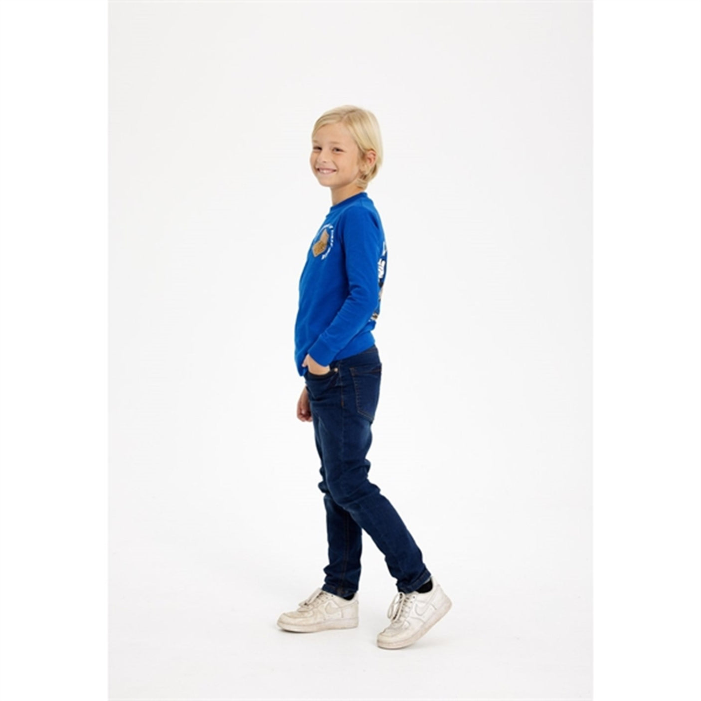 The New Monaco Blue Hanson Blouse