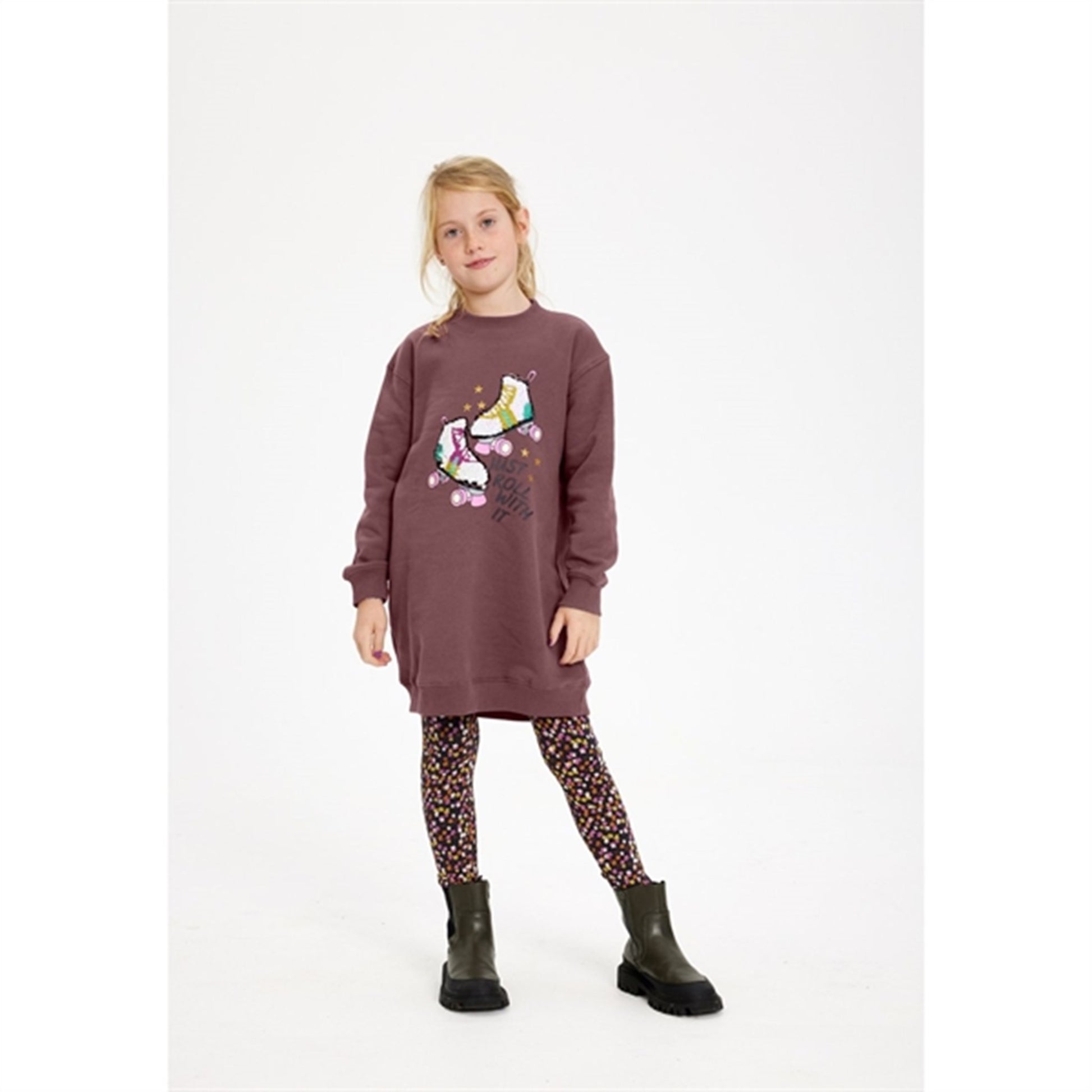 The New Rose Brown Helena Sweat Dress