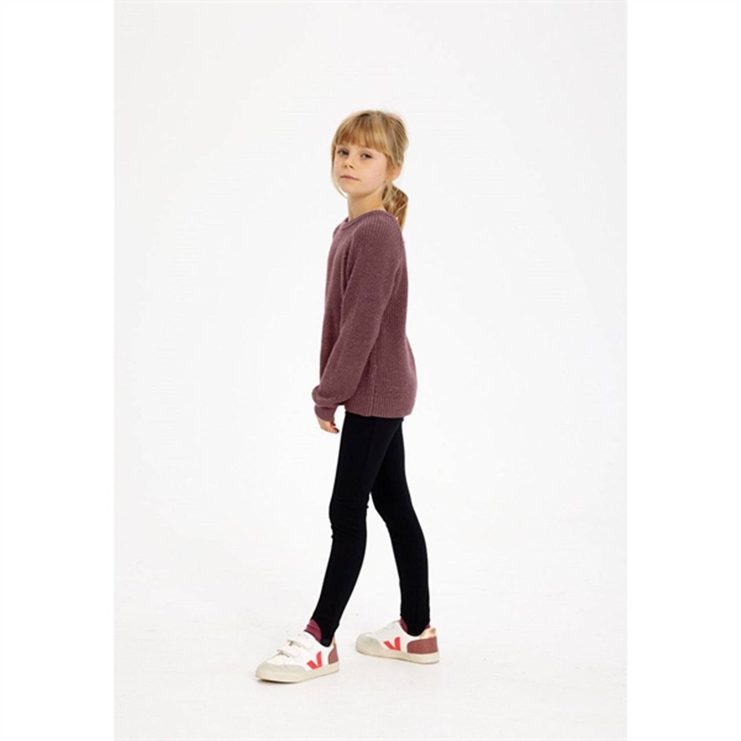 The New Rose Brown Heather Glitter Pullover