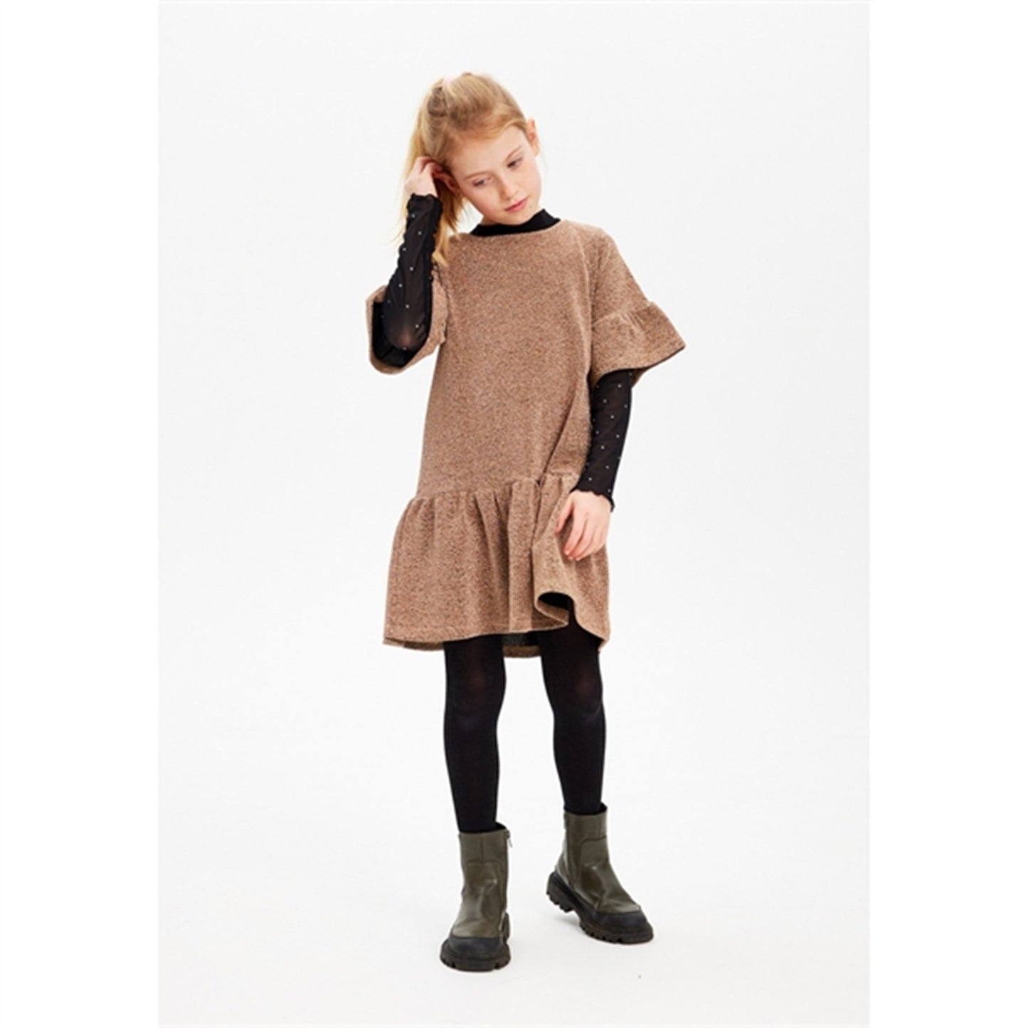 The New Gold Glitter Idalou Dress