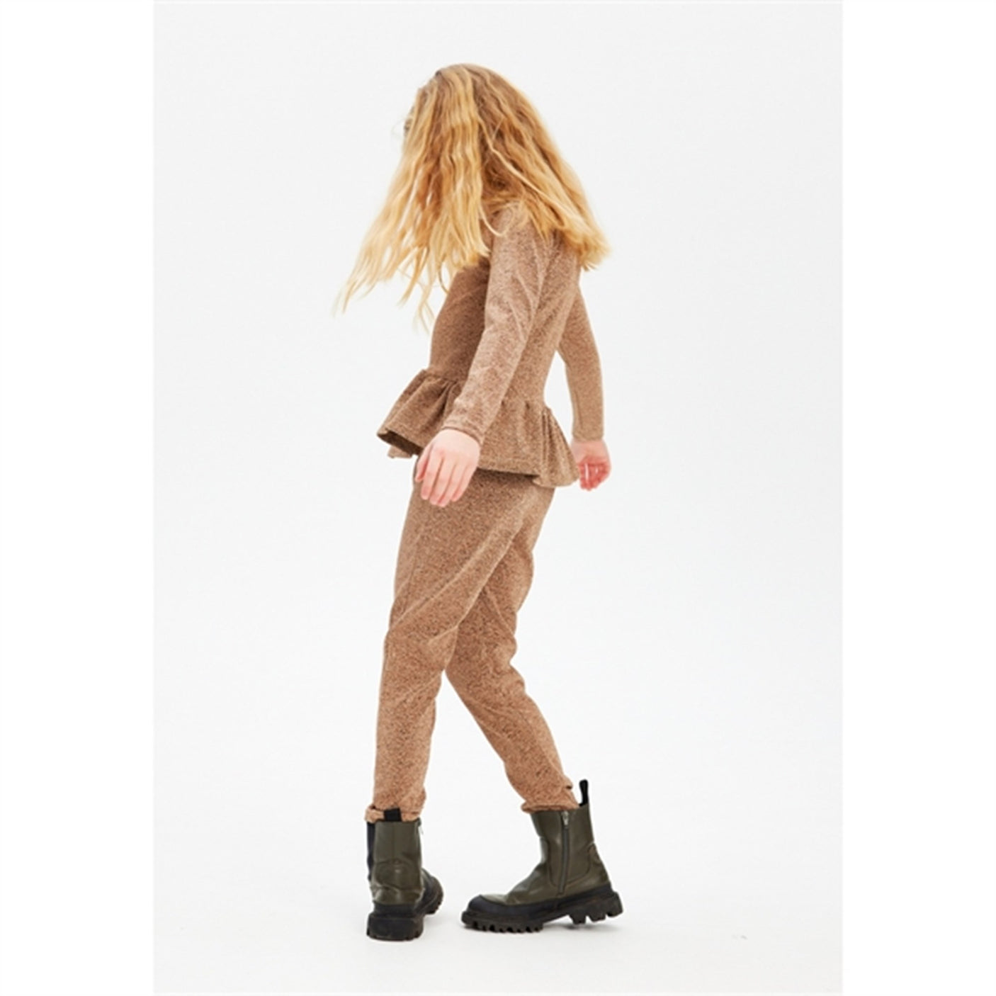 The New Gold Glitter Idalou Jumpsuit