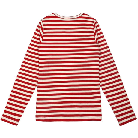 The New Mars Red Fie Rib Blouse