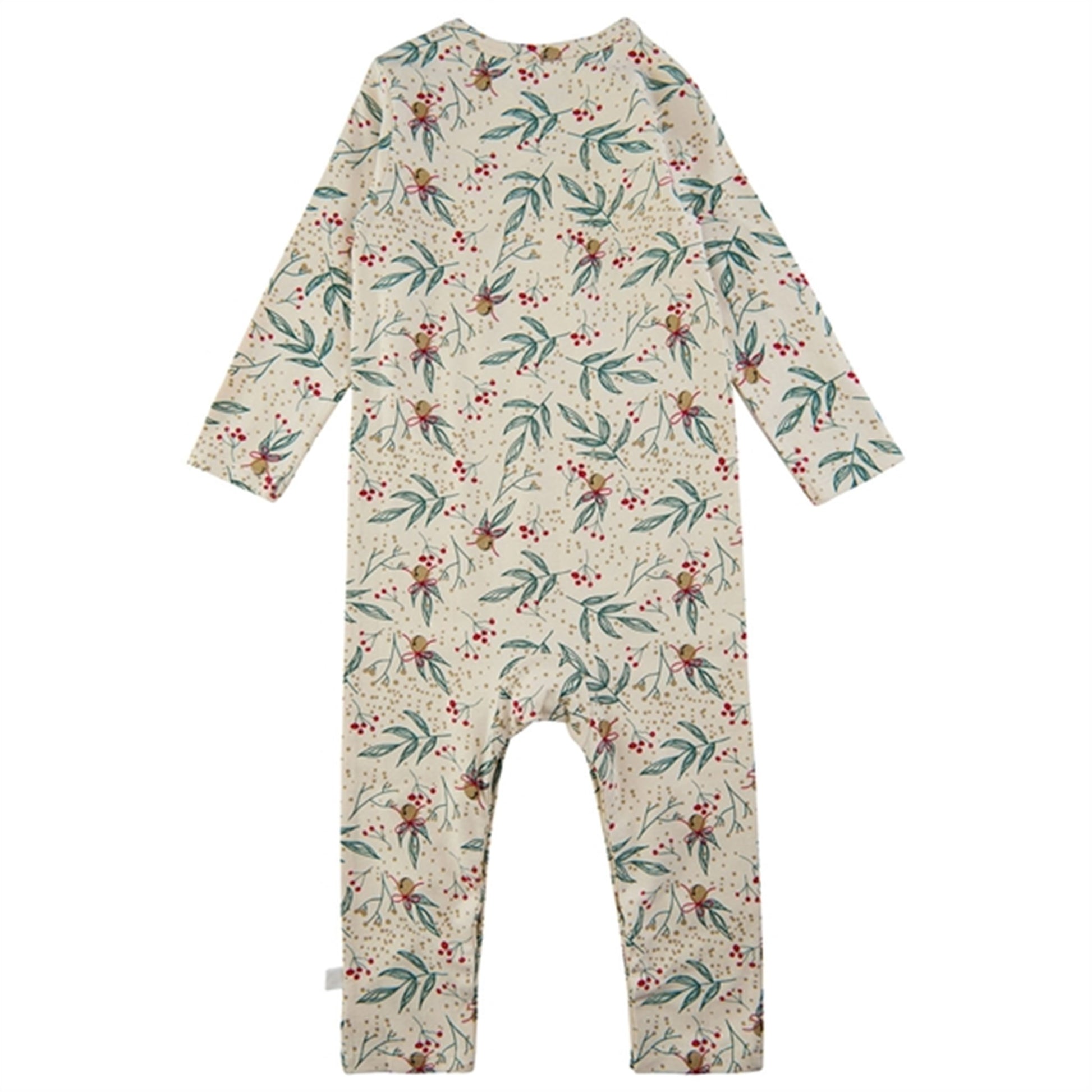 THE NEW Siblings White Swan Bell Aop Holiday Onesie