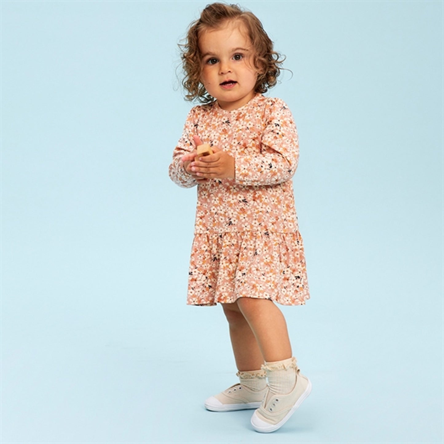 THE NEW Siblings Peach Beige Farla Dress