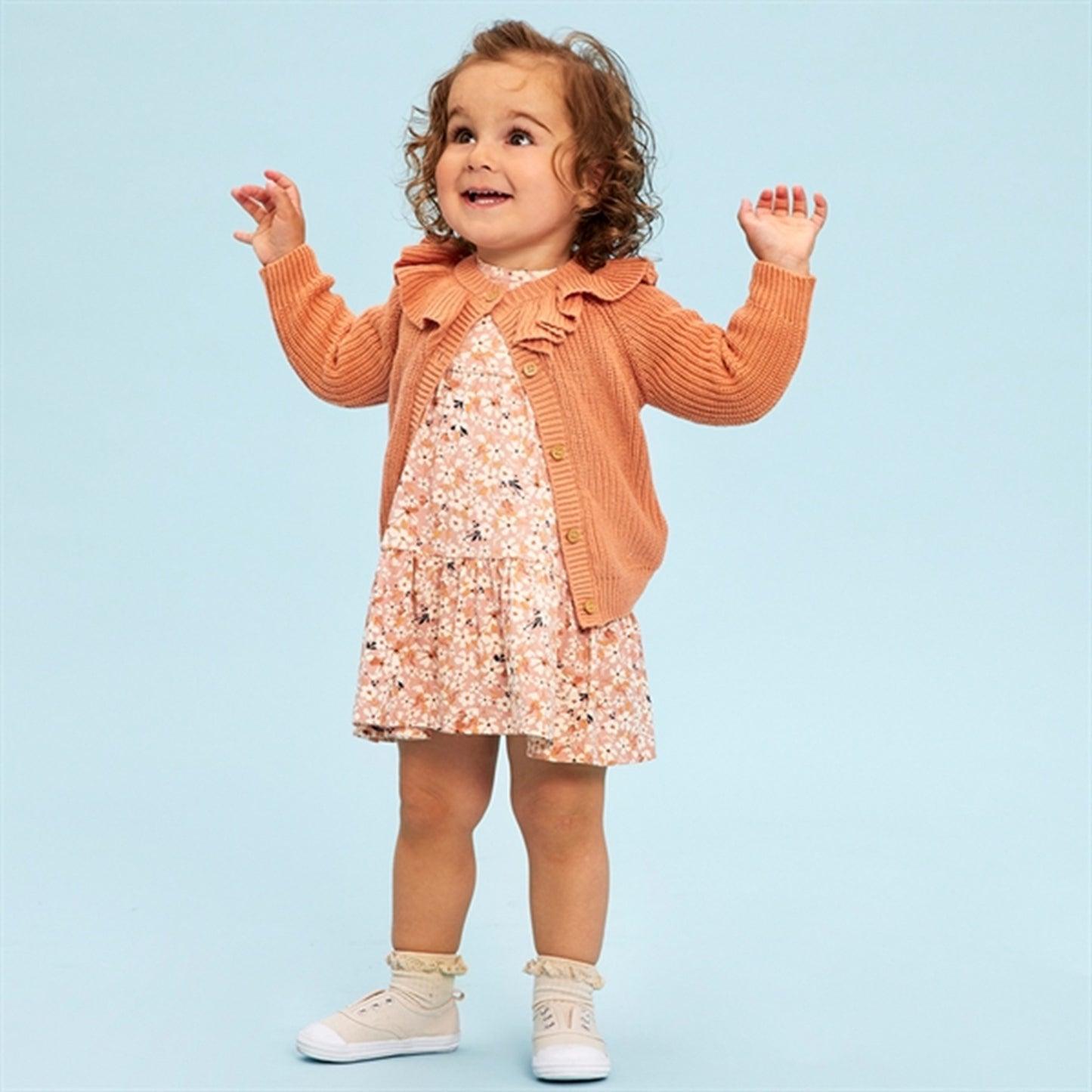 THE NEW Siblings Peach Beige Farla Dress