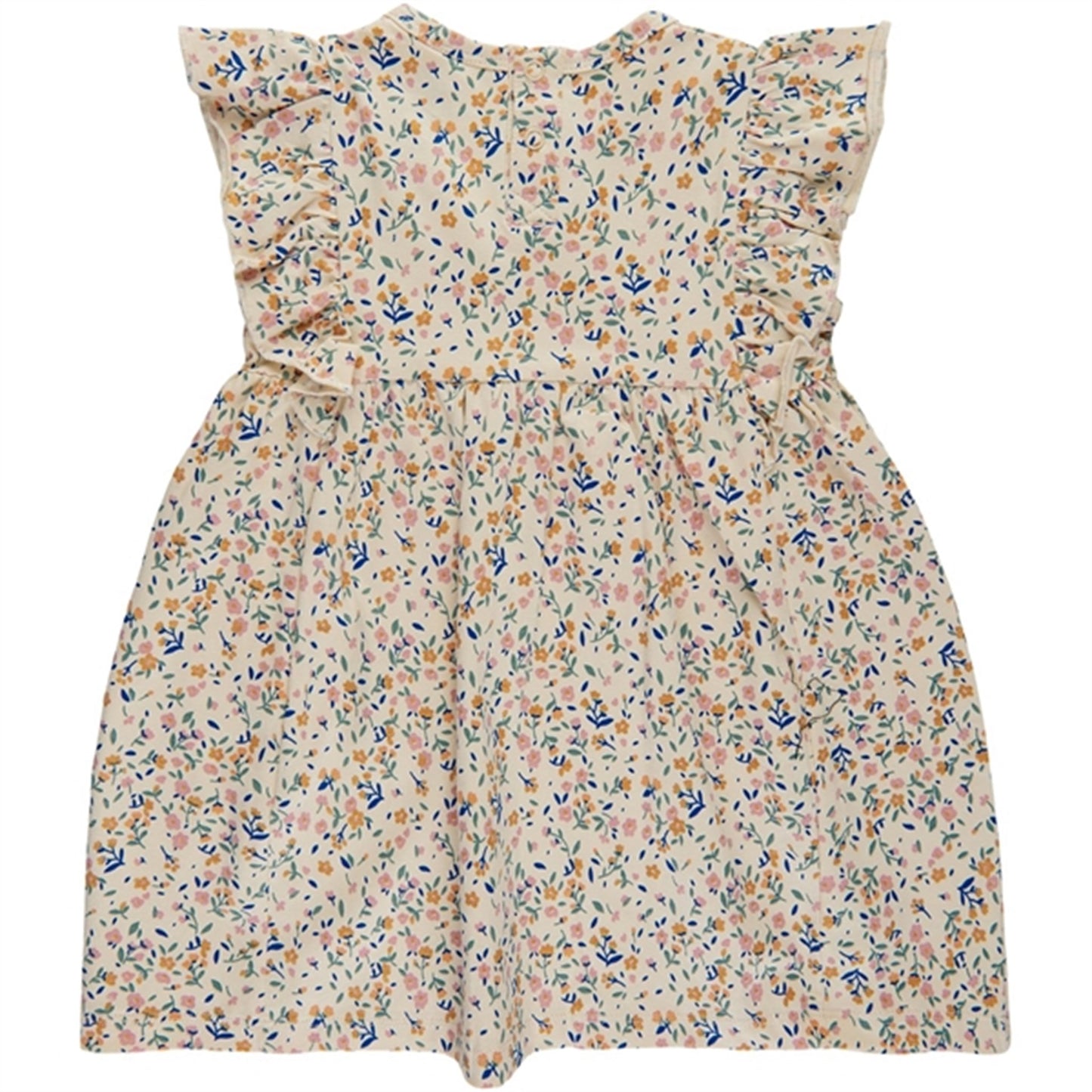 THE NEW Siblings White Swan Tiny Flower AOP Geraldine Dress