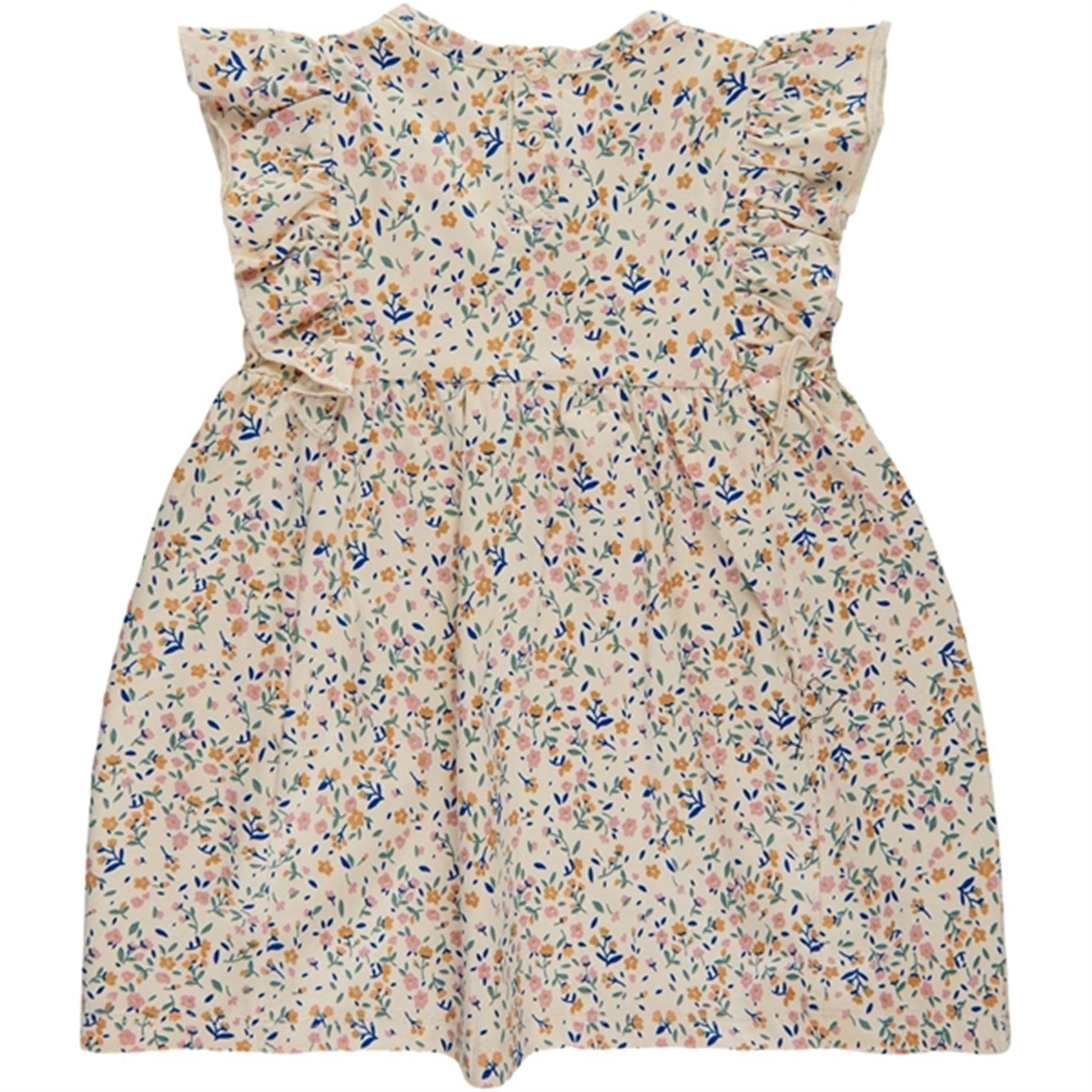 THE NEW Siblings White Swan Tiny Flower AOP Geraldine Dress