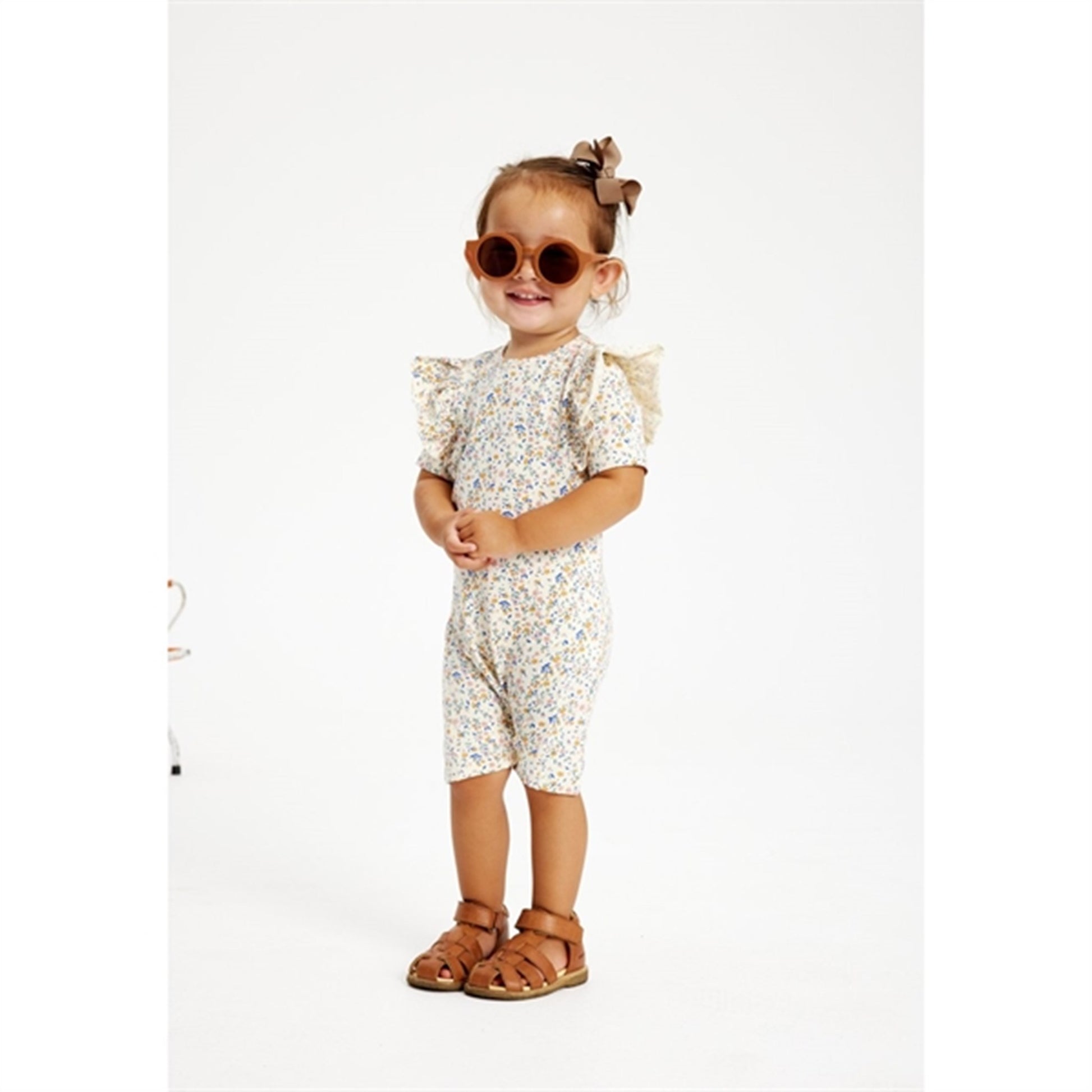 THE NEW Siblings White Swan Tiny Flower AOP Geraldine Jumpsuit