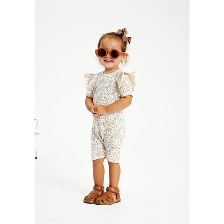 THE NEW Siblings White Swan Tiny Flower AOP Geraldine Jumpsuit