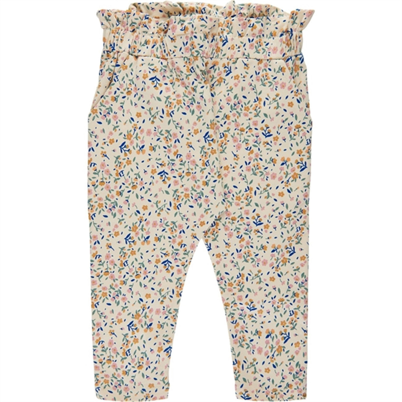 THE NEW Siblings White Swan Tiny Flower AOP Geraldine Harem Pants