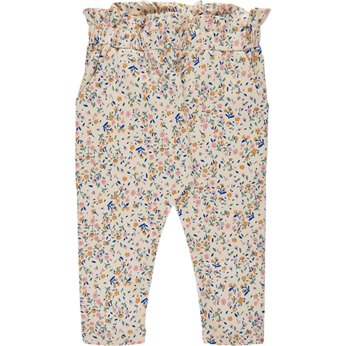 THE NEW Siblings White Swan Tiny Flower AOP Geraldine Harem Pants