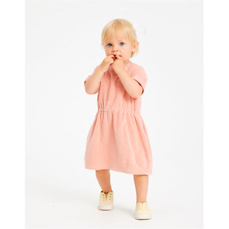 THE NEW Siblings Peach Beige Gertrud Terry Dress
