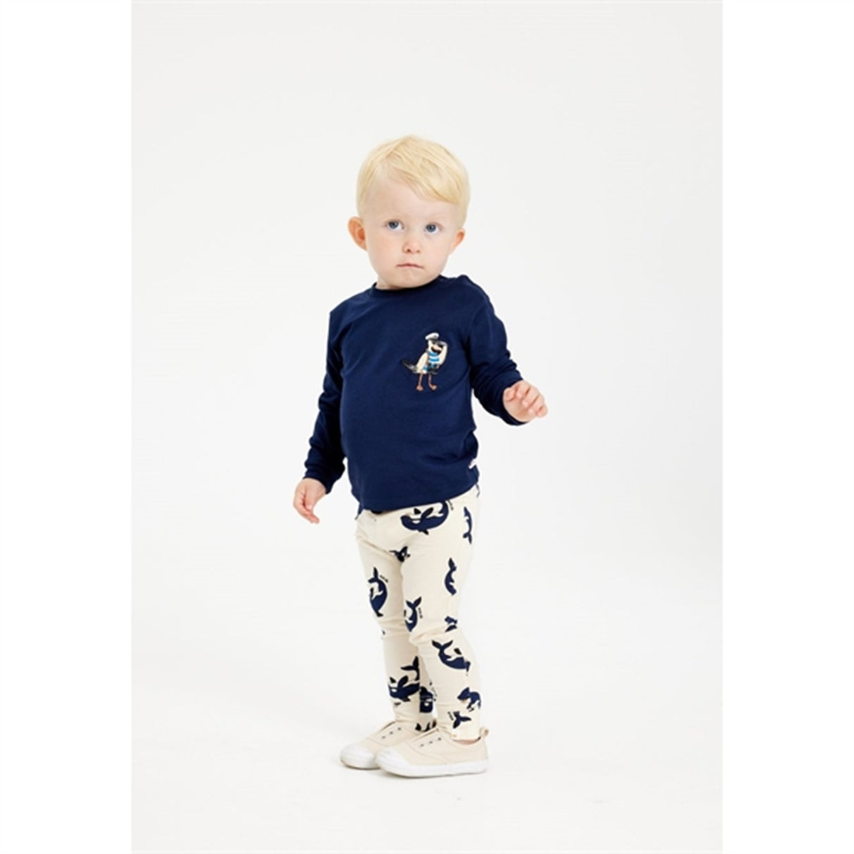 THE NEW Siblings White Swan Graj Leggings