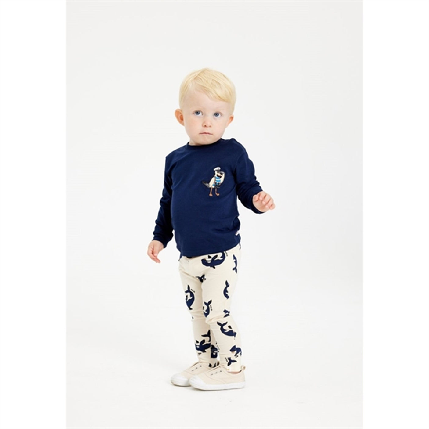 THE NEW Siblings White Swan Graj Leggings