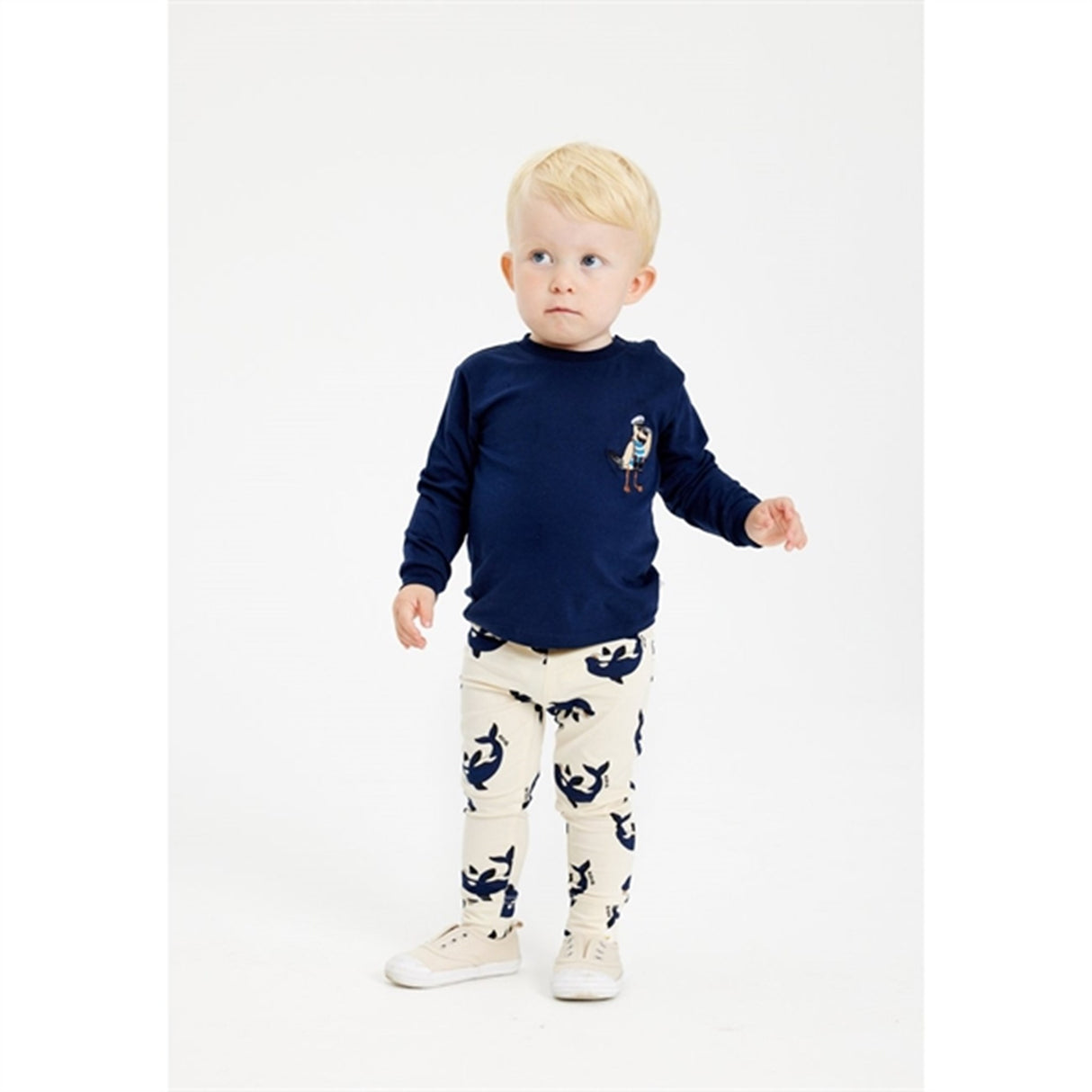 THE NEW Siblings White Swan Graj Leggings