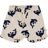 THE NEW Siblings White Swan Graj Shorts