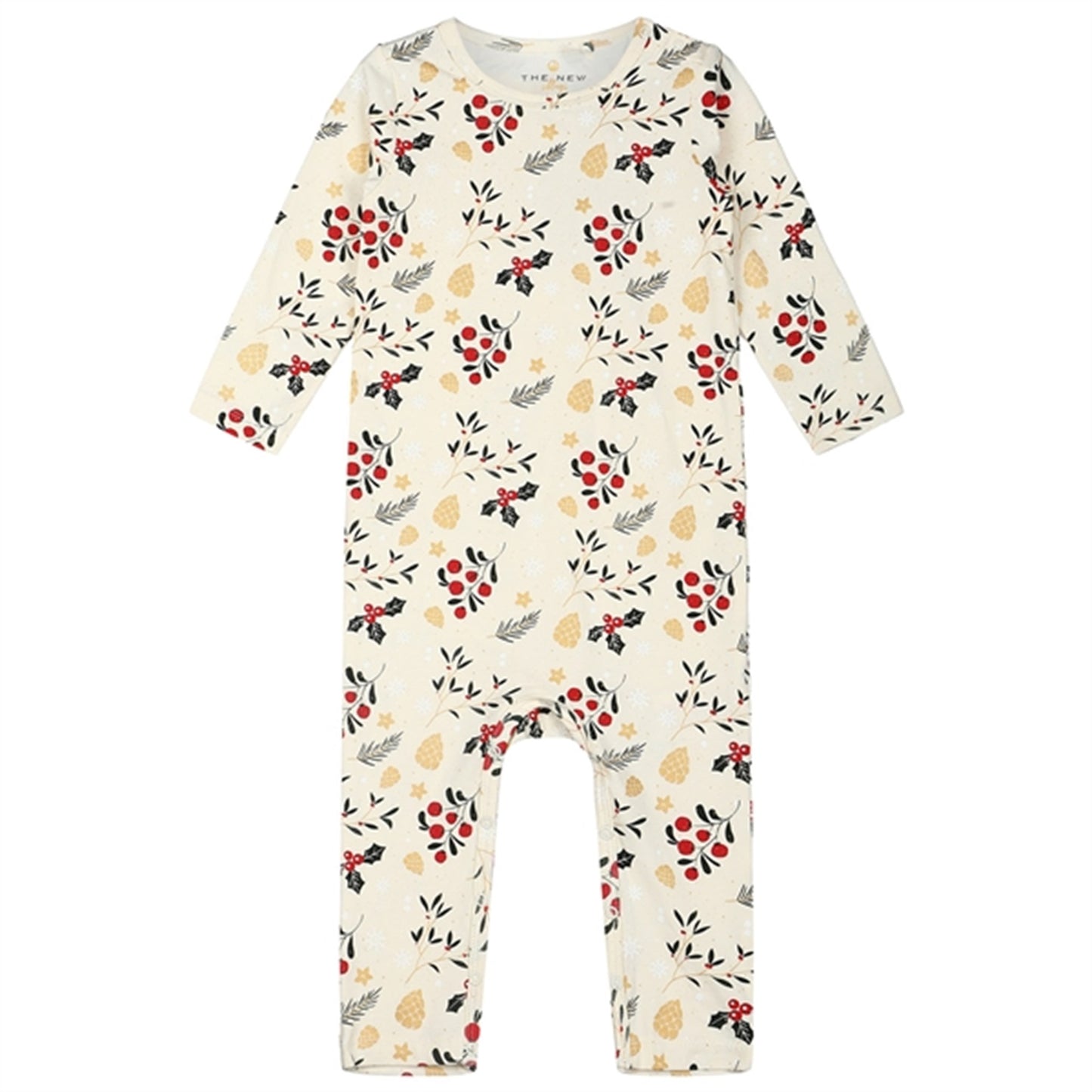 The New Siblings Ecru AOP Holiday Jumpsuit