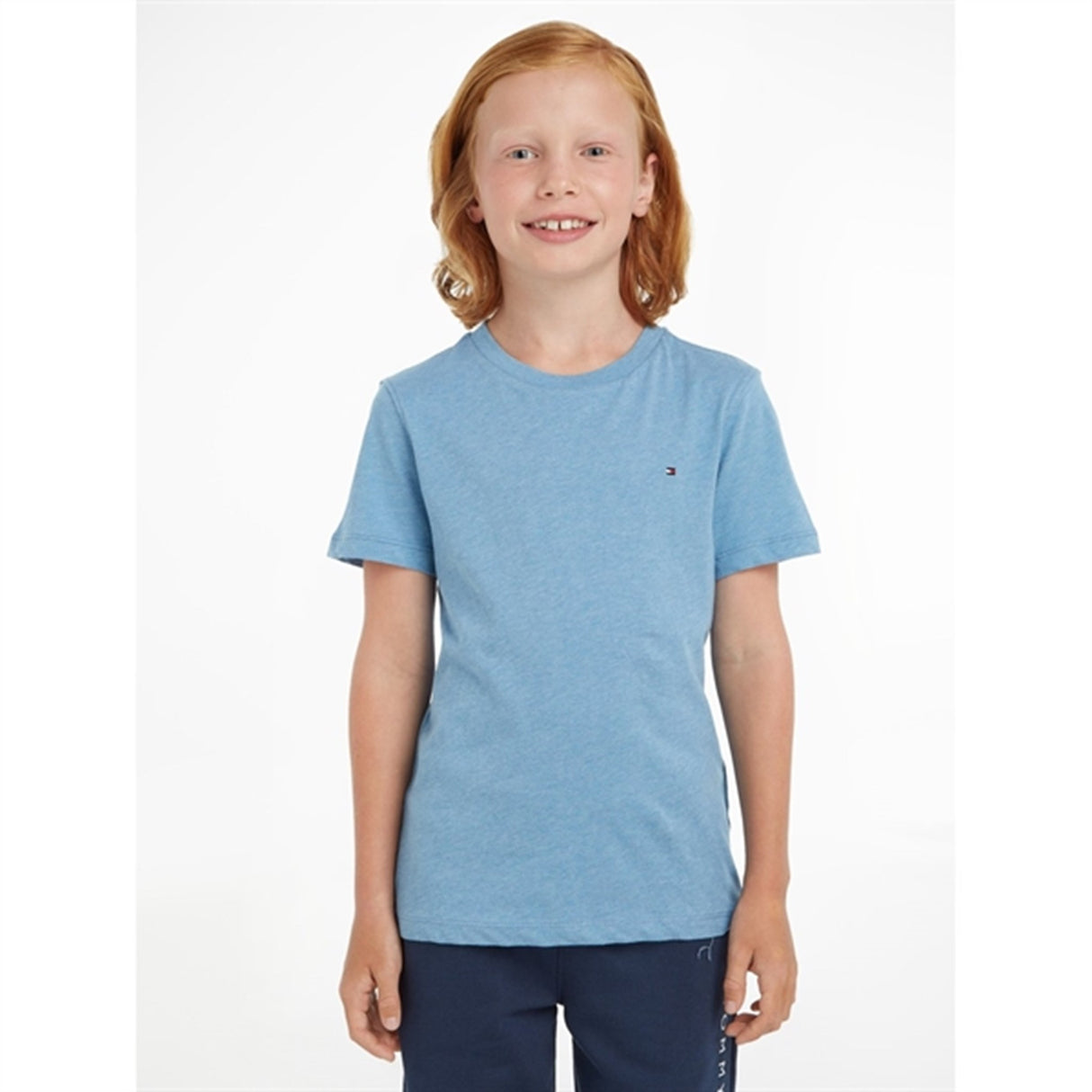 Tommy Hilfiger Boy Basic Cn T-Shirt Dark Allure Heather