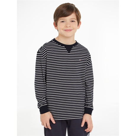 Tommy Hilfiger Essential Stripes Blouse Navy / White Stripes